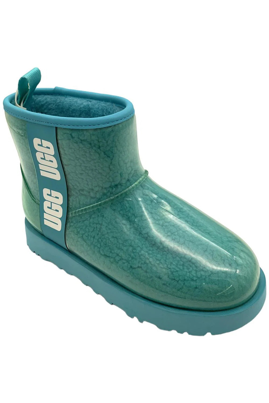UGG Women's Classic Mini Clear Boots Aqua - Medium